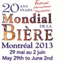 Préparez-vous pour le mondial de la bière 2013!